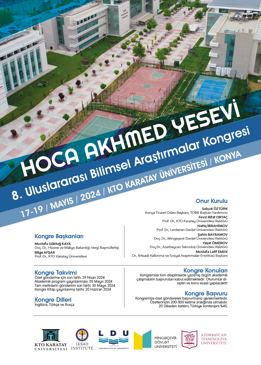 Hoca Akhmed Yesevi 8. Uluslararası Bilimsel Araştırmalar Kongresi